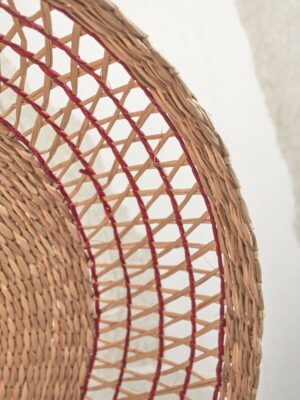 good&mojo-wandlamp-pantanal-rood-metaalzeegras-ø45cm-e27-pantanal/w45/r-09