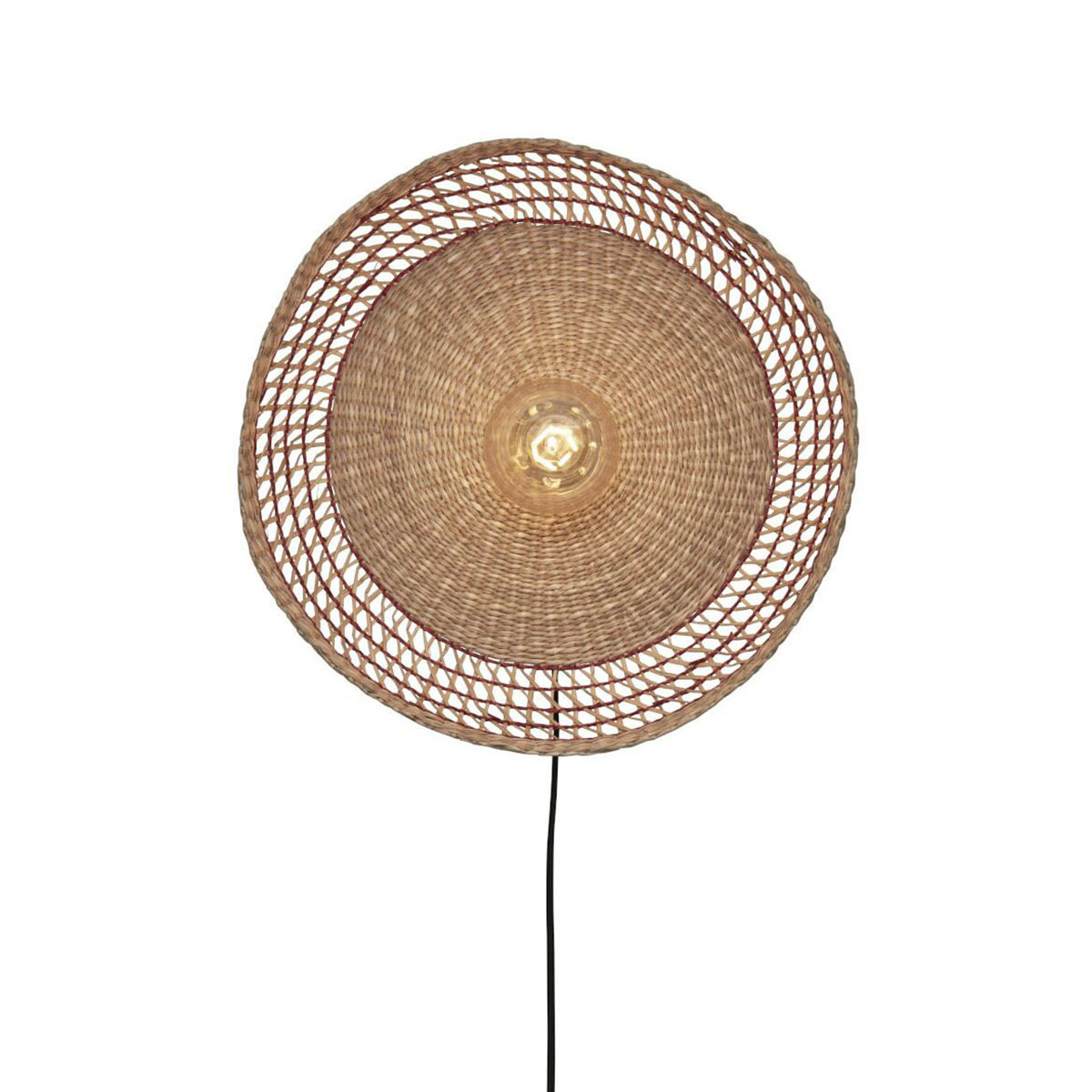 good&mojo-wandlamp-pantanal-rood-metaalzeegras-ø45cm-e27-pantanal/w45/r-1