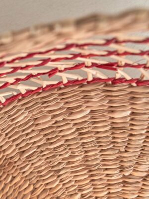 good&mojo-hanglamp-pantanal-rood-metaalzeegras-ø45cm-e27-pantanal/h45/r-10