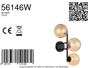 globo-wandlamp-conor-amberkleurig-glas-g9-56146w-1