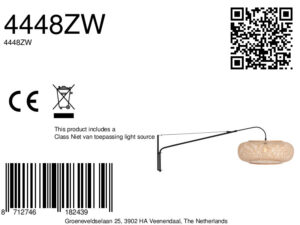 steinhauer-wandlamp-elegantclassy-naturelzwart-bamboemetaal-e27-4448zw-1