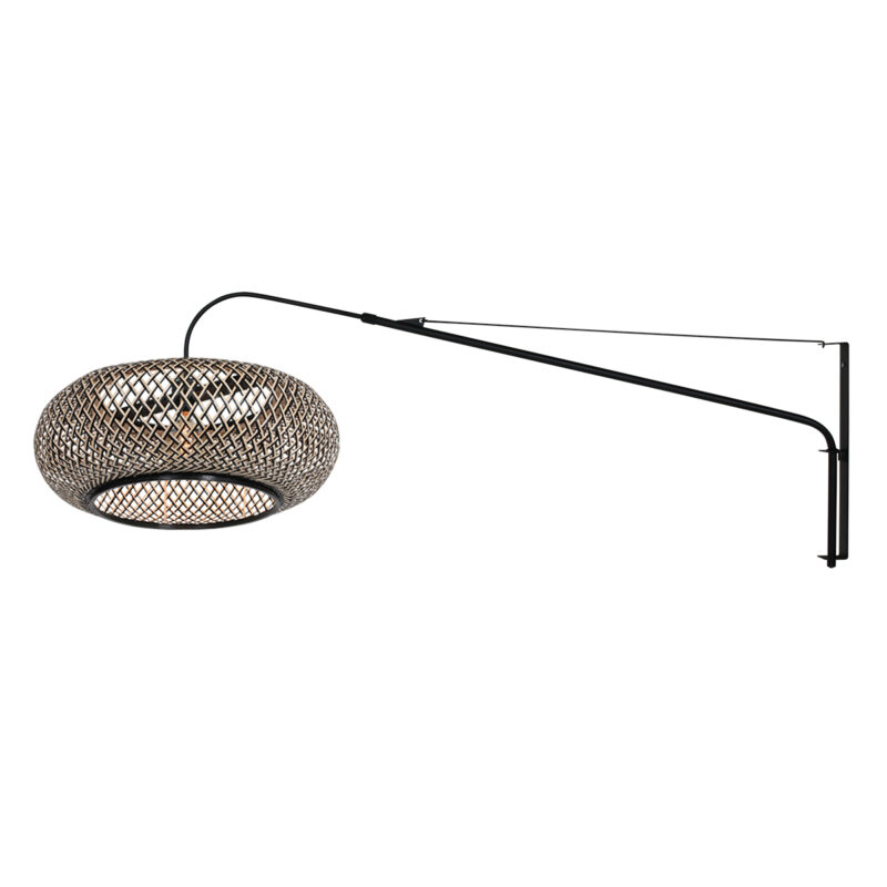 steinhauer-wandlamp-elegantclassy-zwart-bamboemetaal-e27-4449zw-1