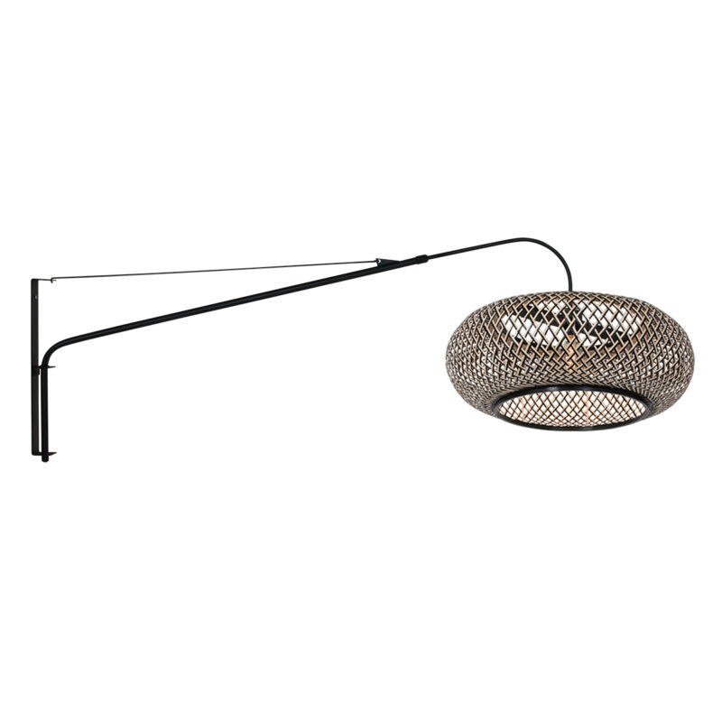 steinhauer-wandlamp-elegantclassy-zwart-bamboemetaal-e27-4449zw-1
