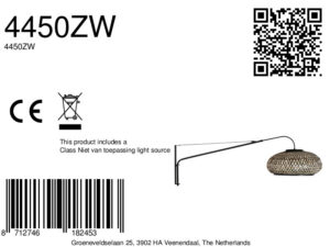 steinhauer-wandlamp-elegantclassy-zwart-bamboemetaal-e27-4450zw-1