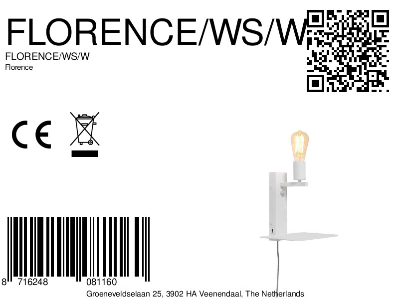 it'saboutromi-wandlamp-florence-wit-metaal-bedlampje-e27-florence/ws/w-8a