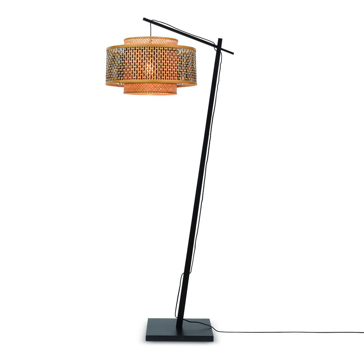 good&mojo-vloerlamp-bhutan-naturel/zwart-bamboe-ø30cm-e27-bhutan/f/ad/b/5030/bn-1