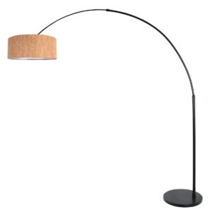 steinhauer-vloerlamp-sparkledlight-zwart-metaaltextiel-booglamp-e27-4342zw-1
