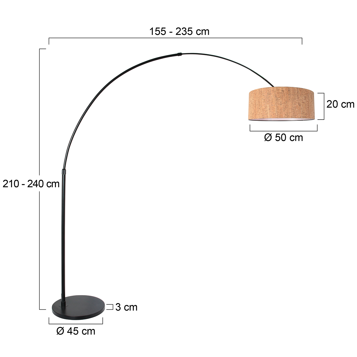 steinhauer-vloerlamp-sparkledlight-zwart-metaaltextiel-booglamp-e27-4342zw-1