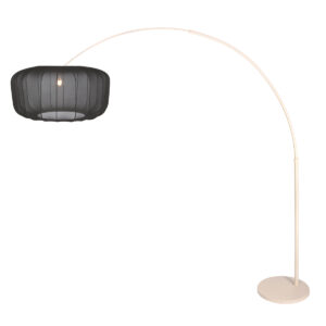 steinhauer-vloerlamp-sparkledlight-crème-metaaltextiel-booglamp-e27-4679cr-1