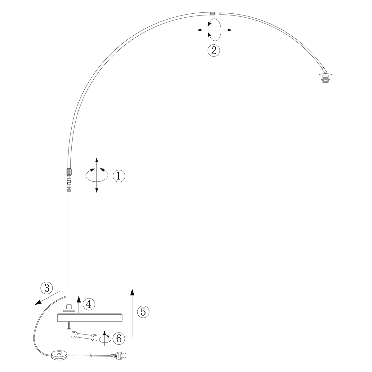 elegantecrèmebooglampmetbijpassendekapsteinhauersparkledlight-9