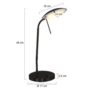 mexlite-tafellamp-eloi-zwart-metaal-ø17cm-led-1315zw-1