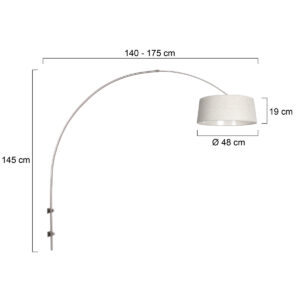 staalkleurigeboogwandlampmetcrèmekleurigekapsteinhauersparkledlight-7
