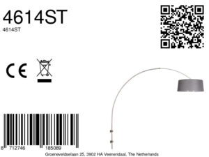 staalkleurigeboogwandlampmetgrijzekapsteinhauersparkledlight-8a