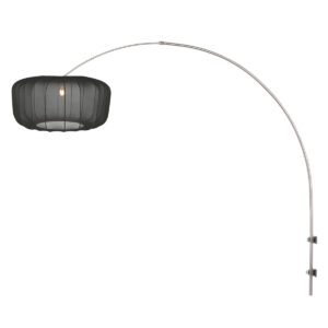 steinhauer-wandlamp-sparkledlight-staalzwart-metaaltextiel-leeslamp-e27-4403st-1