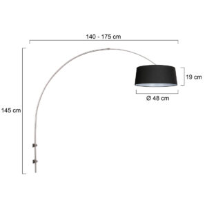 staalkleurigeboogwandlampmetzwartekapsteinhauersparkledlight-7