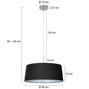 steinhauer-hanglamp-sparkledlight-zwart-textiel-e27-4636st-1