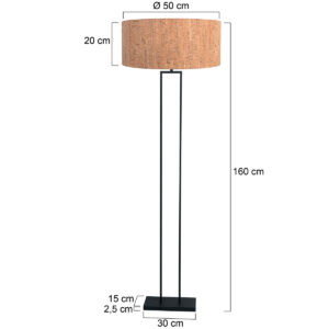 steinhauer-vloerlamp-stang-naturelzwart-metaaltextiel-ø50cm-e27-4338zw-1