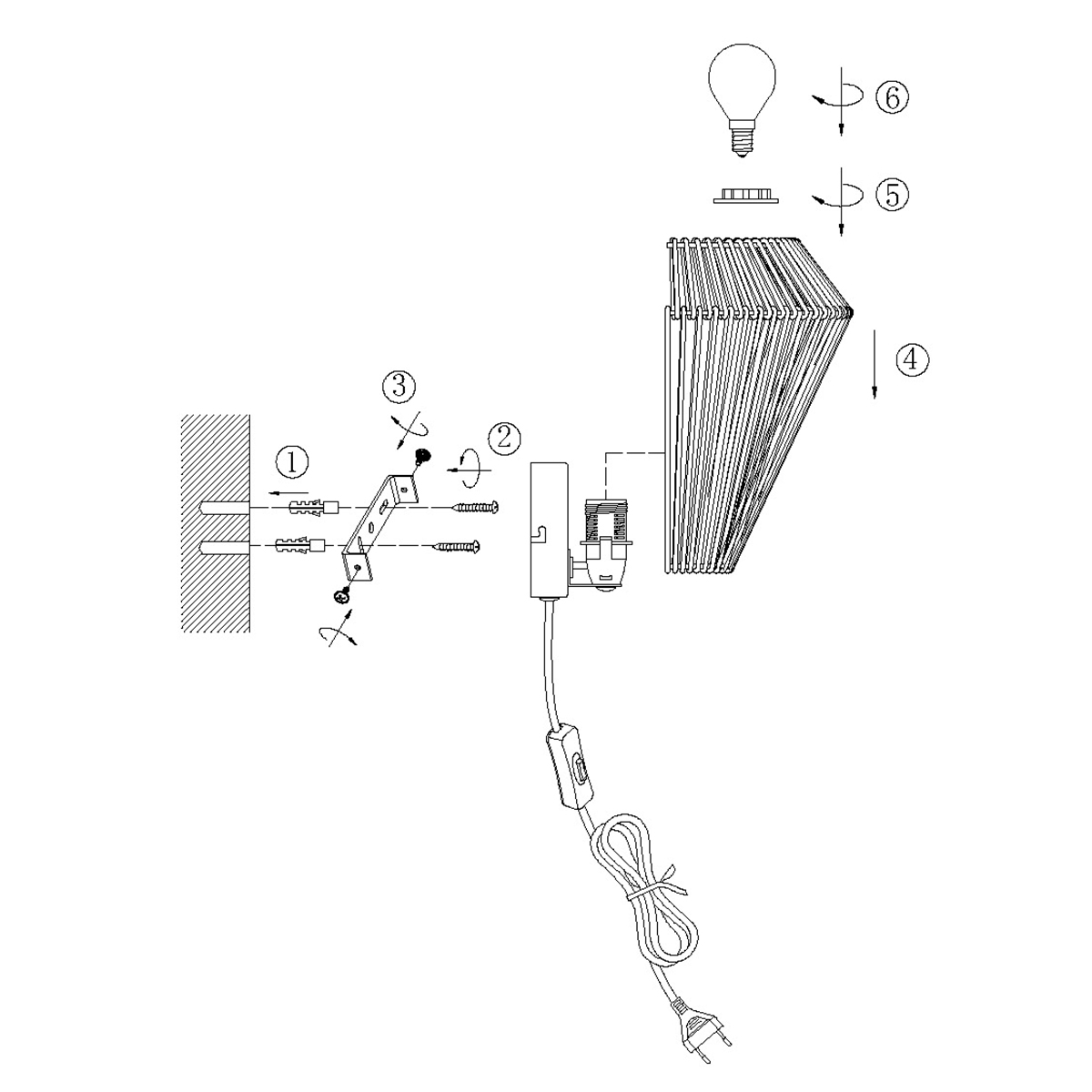 annelighting-wandlamp-maze-naturel-katoen-bedlampje-e27-4399cr-1
