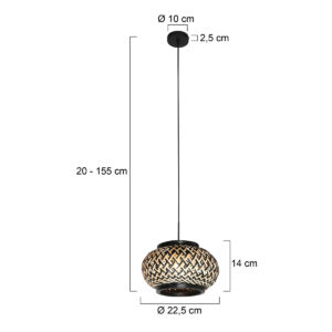 mexlite-hanglamp-haloswap-naturelzwart-bamboe-e27-4538zw-1