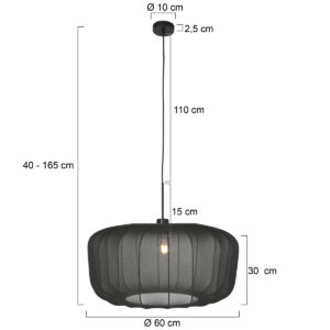 steinhauer-hanglamp-sparkledlight-zwart-textiel-e27-4486zw-1