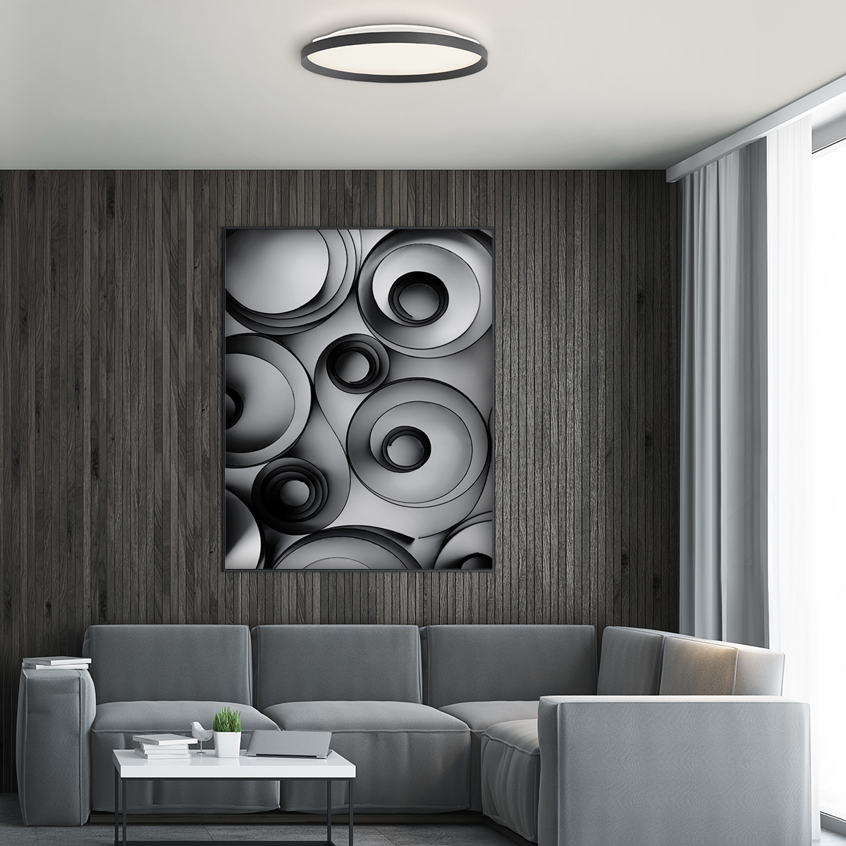 zwarteplafondlampmetgeïntegreerdledpaneelsteinhauerflady-1