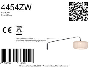 steinhauer-wandlamp-elegantclassy-beigezwart-metaaltextiel-leeslamp-e27-4454zw-1