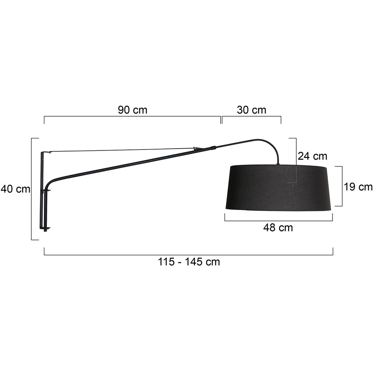 zwartewandlampmetstijlvollezwartekapsteinhauerelegantclassy-7