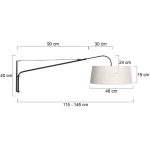zwartewandlampmetuitschuifbarearmencrèmekapsteinhauerelegantclassy-7