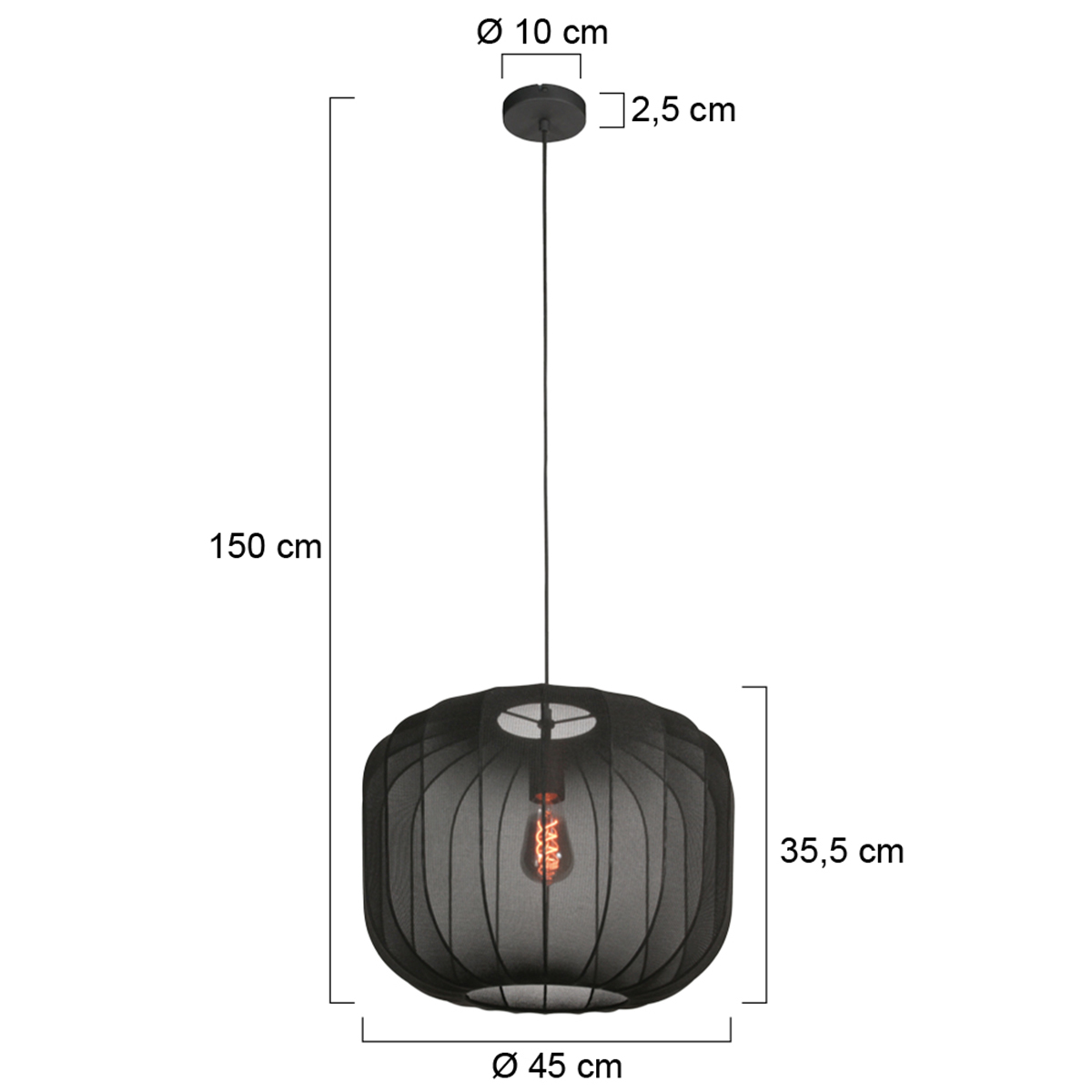 annelighting-hanglamp-sable-zwart-linnenmetaal-ø45cm-e27-4191zw-7