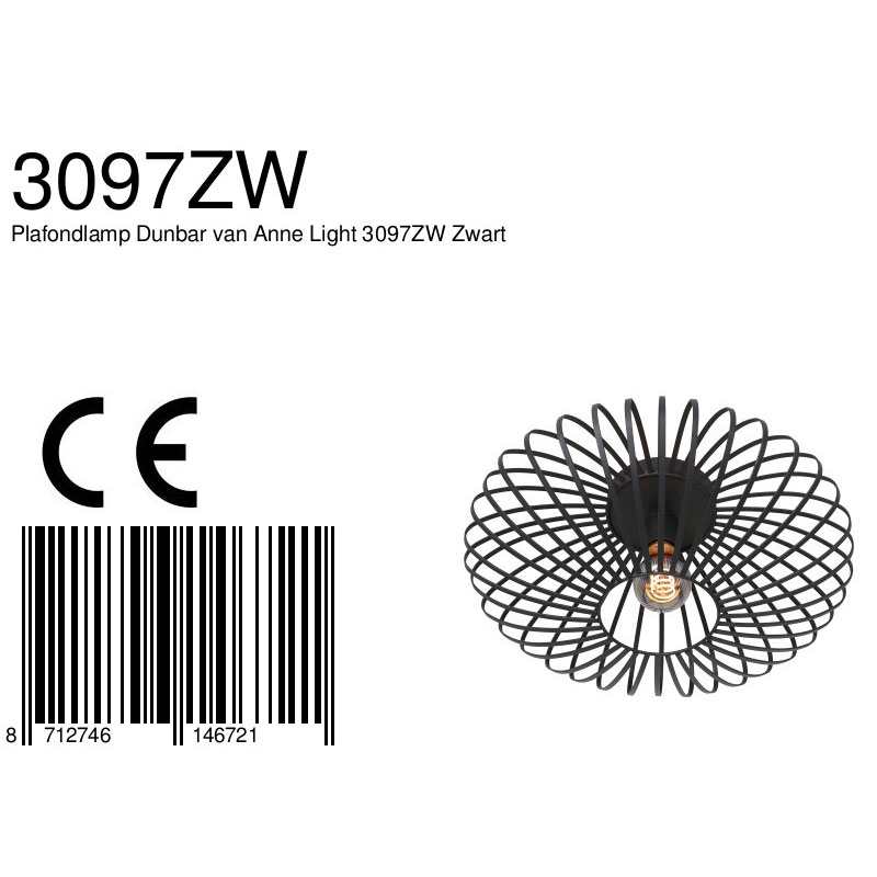 annelighting-plafonniere-dunbar-zwart-metaal-ø40cm-e27-3097zw-8a