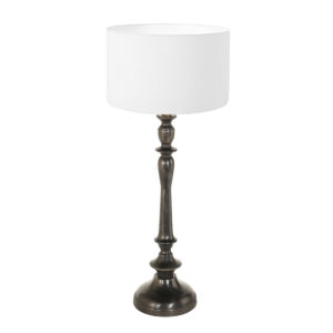 annelighting-tafellamp-bois-zwart-houtlinnen-ø30cm-e27-3764zw-0