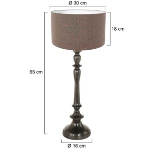 annelighting-tafellamp-bois-zwart-houtlinnen-ø30cm-e27-3770zw-7