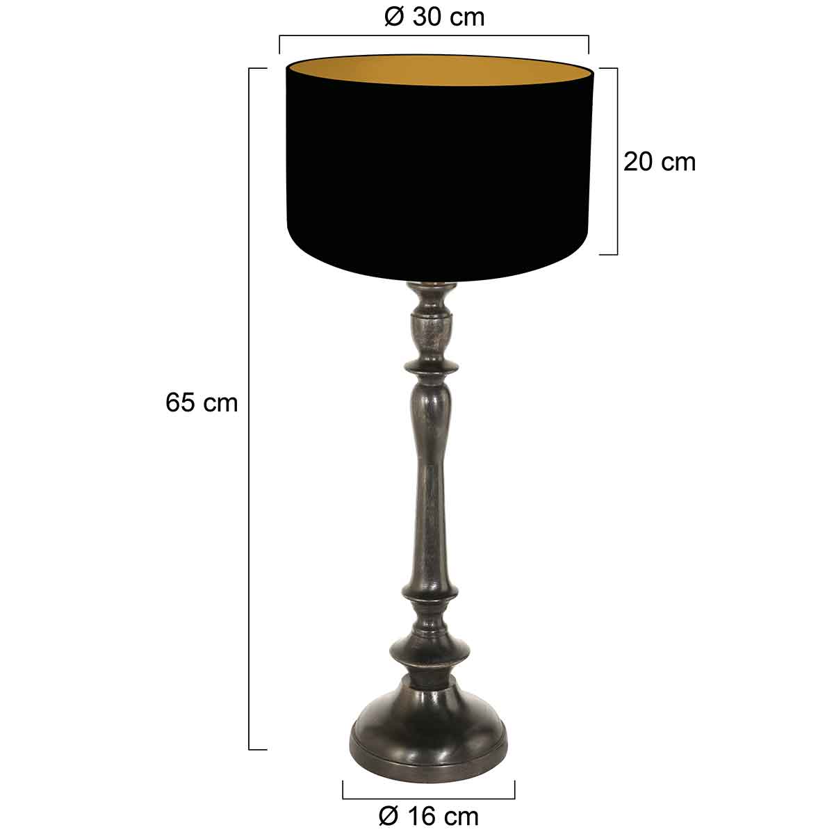 annelighting-tafellamp-bois-zwart-houtlinnen-ø30cm-e27-3983zw-7