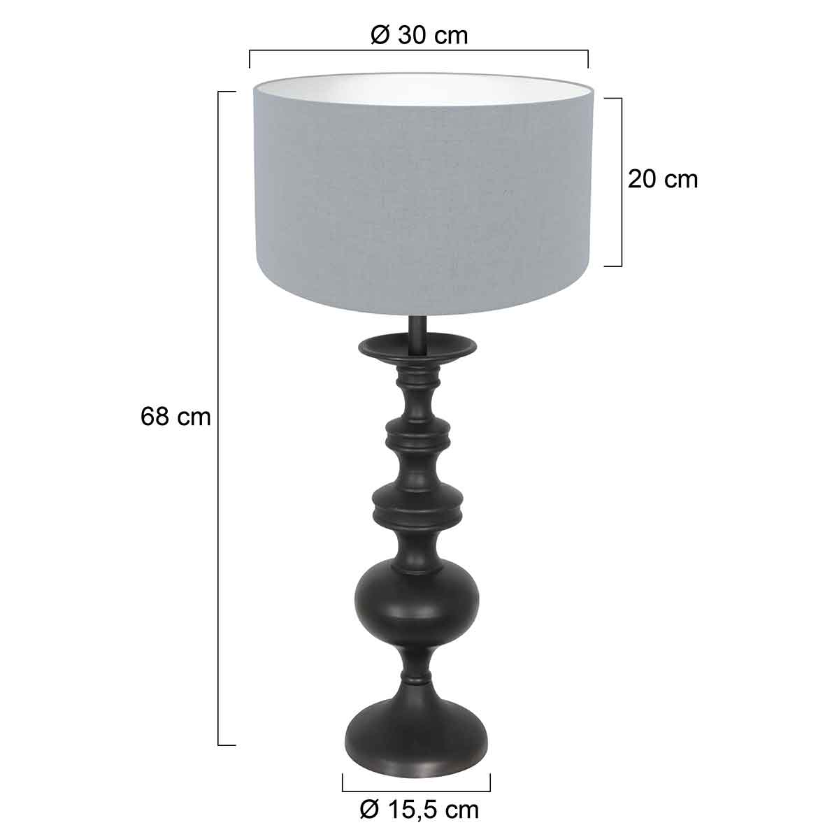 annelighting-tafellamp-lyons-zwart-houtlinnen-ø30cm-e27-3952zw-7