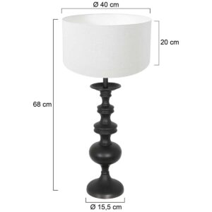 annelighting-tafellamp-lyons-zwart-houtlinnen-ø40cm-e27-3485zw-7