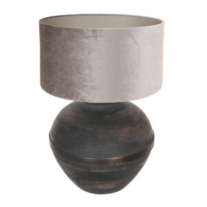 annelighting-tafellamp-lyons-zwart-houtveloursstof-ø40cm-e27-3469zw-1