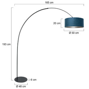 annelighting-vloerlamp-curve-blauwzwart-metaal-booglamp-e27-4271zw-7