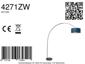 annelighting-vloerlamp-curve-blauwzwart-metaal-booglamp-e27-4271zw-8a