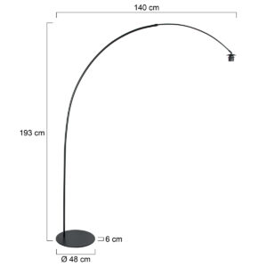 annelighting-vloerlamp-curve-witzwart-metaal-booglamp-e27-4257zw-7
