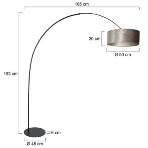 annelighting-vloerlamp-curve-zilverzwart-metaal-booglamp-e27-4263zw-7