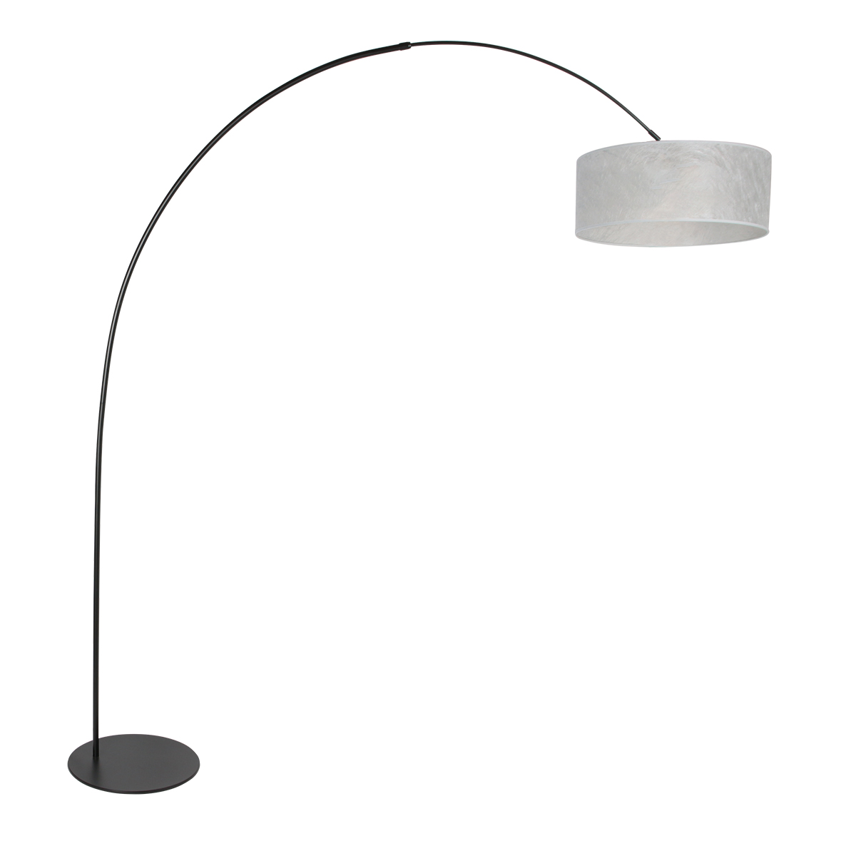 annelighting-vloerlamp-curve-zilverzwart-metaal-booglamp-e27-4266zw-0