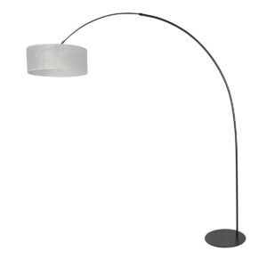 annelighting-vloerlamp-curve-zilverzwart-metaal-booglamp-e27-4266zw-1