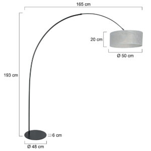 annelighting-vloerlamp-curve-zilverzwart-metaal-booglamp-e27-4266zw-7