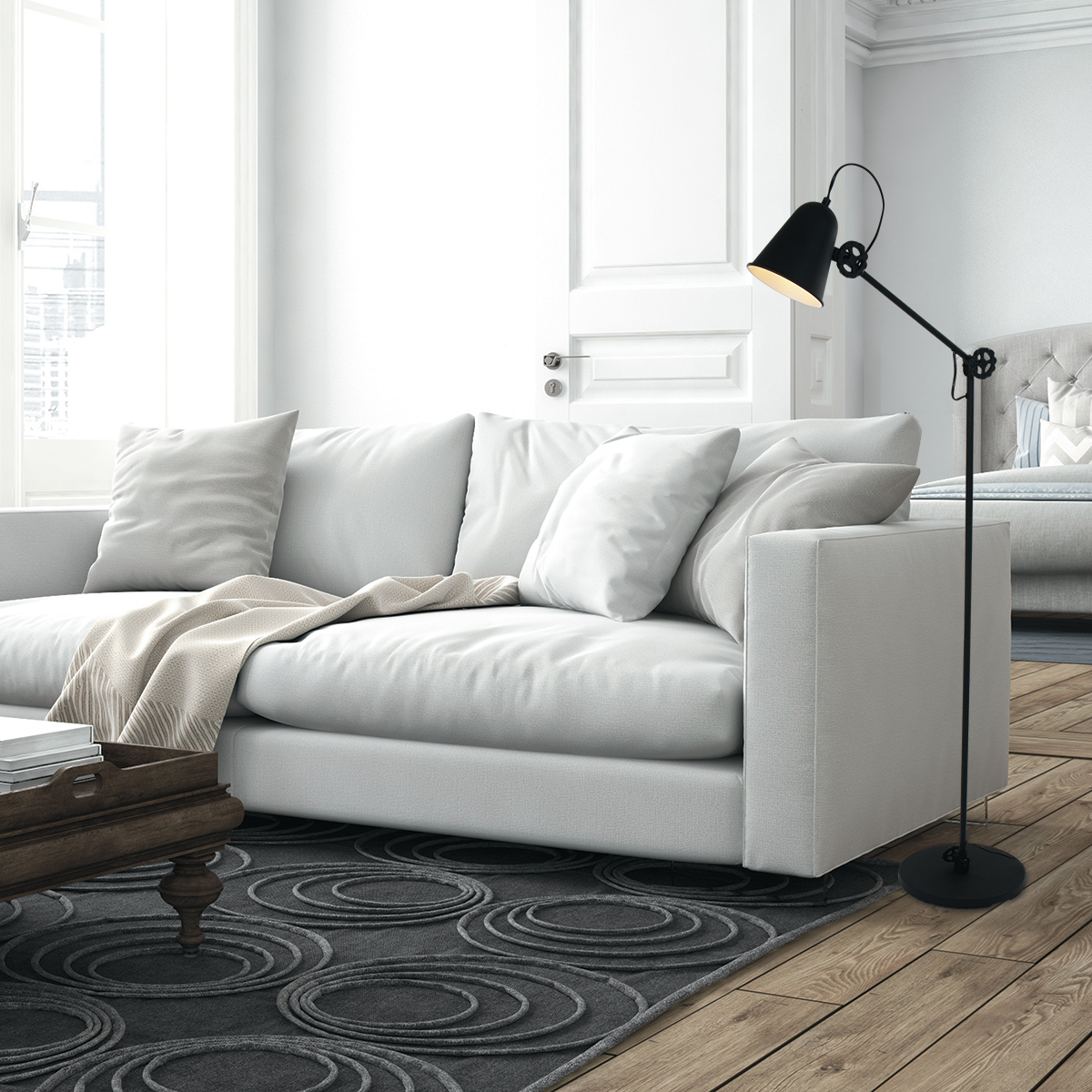 annelighting-vloerlamp-dolphin-zwart-metaal-ø28cm-e27-1325zw-2