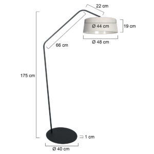 annelighting-vloerlamp-zigzag-crèmezwart-metaal-booglamp-e27-4253zw-7
