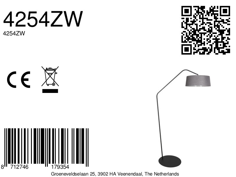 annelighting-vloerlamp-zigzag-grijszwart-metaal-booglamp-e27-4254zw-8a