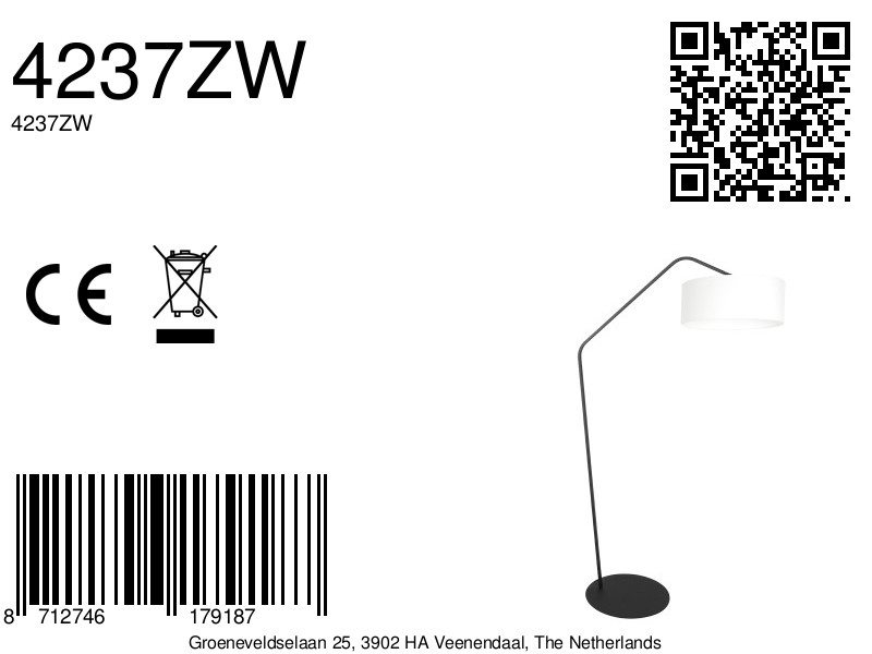 annelighting-vloerlamp-zigzag-witzwart-linnenmetaal-booglamp-e27-4237zw-8a