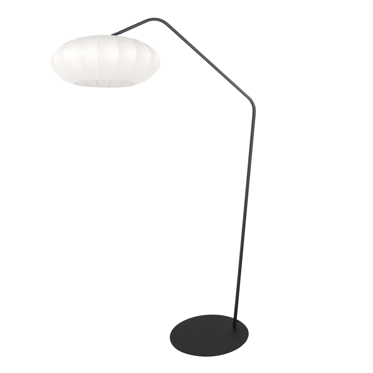 annelighting-vloerlamp-zigzag-witzwart-metaal-booglamp-e27-4249zw-1