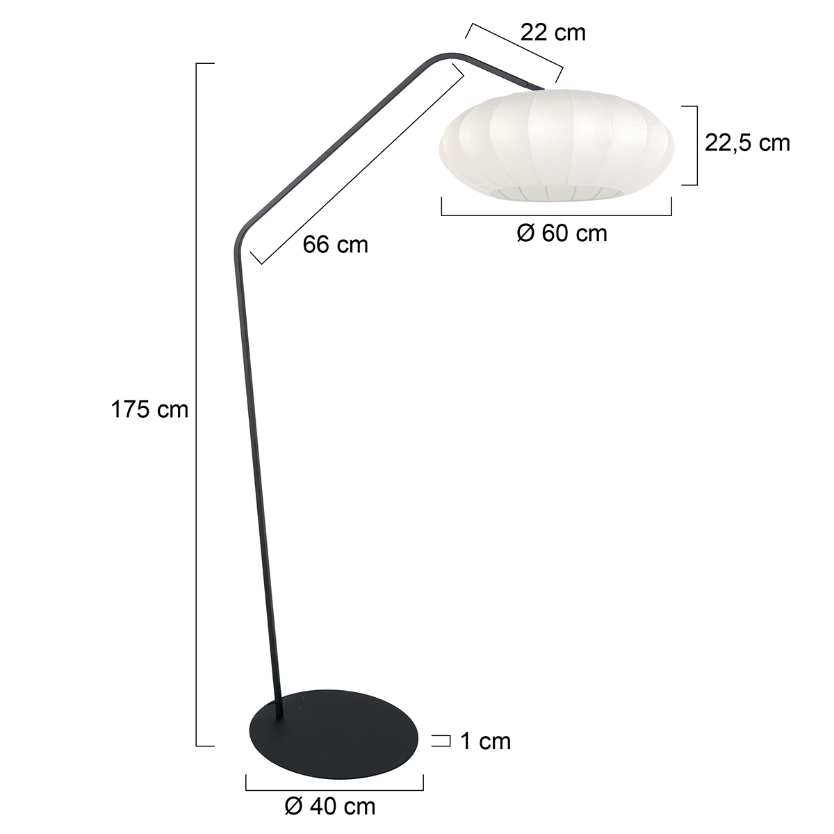 annelighting-vloerlamp-zigzag-witzwart-metaal-booglamp-e27-4249zw-7