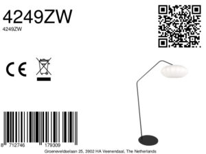 annelighting-vloerlamp-zigzag-witzwart-metaal-booglamp-e27-4249zw-8a